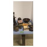 Antique cast iron string holder shoe lasts cast