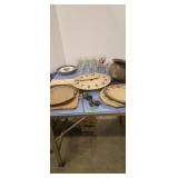 Clock faces and glassware