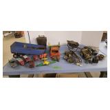 Spot of vintage toys cast iron bank etc as shown