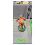 Vintage Musical Clown On Rotating Base 8 In Tall