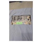 Vintage Delaware License Plate Tag Number 8-014