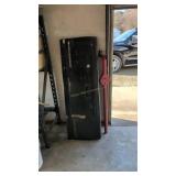 Chevy Silverado Tailgate And Red Bar Next To It