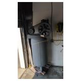 Large Upright Air Compressor On Rolling Cart