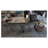 Roll Around Low Table With Electric Heater And