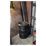 Metal Pipe And 55 Gallon Barrel