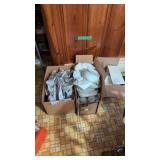 Three boxes of China and glassware
