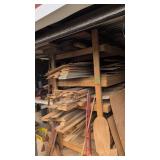Large lot of rough cut lumber Walmart oak etc