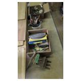 Wood vise saw blades chisels miscellaneous