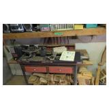 Craftsman wood lathe with tools and stand