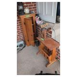 Wooden Cabinet Magazine Stand Animal Figures