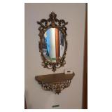 Mirrored console set