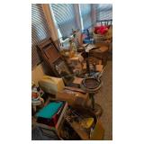 Items on left side of sun porch to include floor