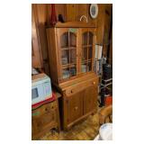 Vintage Maple hutch 32 x16 x66