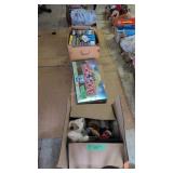 Box lots to include toys games books stand etc