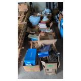 Lot of box lots containing glassware doll babies