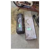 Pair of vintage metal tool boxes