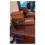 Vintage wooden jewelry boxes