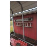 Approximately 14 ft aluminum extension ladder