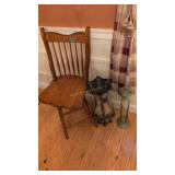 Swivel bar stool vases wall candle holder