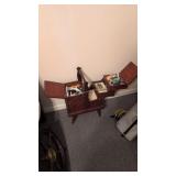 Folding sewing cabinet