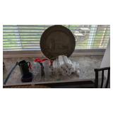 Barware items and plaque