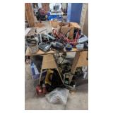 Saw Horses With Miscellaneous Parts Tools