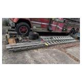 Aluminum Ladders 55 Gallon Drums Cement Blocks