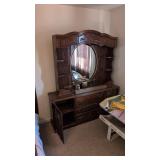 Three Piece Bedroom Suit Dresser With Mirror