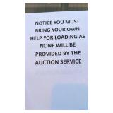 You must bring your own help for loading as none