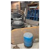 Tires Wheels Plastic Pipe Blue Tank