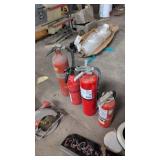 Four Fire Extinguishers