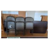 Vacuum cleaner 7 folding chairs folding table etc