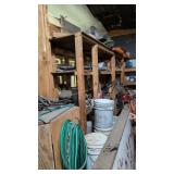 Contents Of Wooden Shelving With Wooden Cabinet