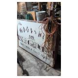 Vintage Lighted Wood Shed Bar Sign