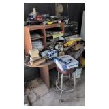 Workbench With Microwaves Storage Items Parts