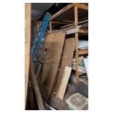 Lot Of Lumber Plywood Door Frames Shutters Etc