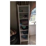 Double door storage cabinet with towels 18 in wide