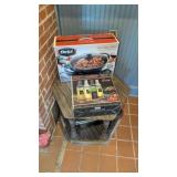 Electric wok soft dispensers end table