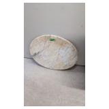 Oval marble top 34 x25