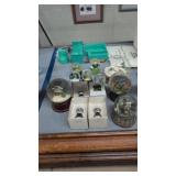 Snow globe Christmas houses vintage doll furniture