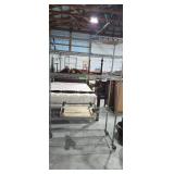 Roll around 4 ft wide metal shelf and Dolly