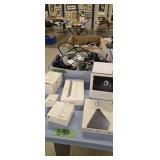 Wi-Fi extender computer items cords as shown