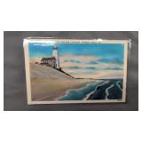 Postcard Rehoboth Beach Delaware Cape henlopen