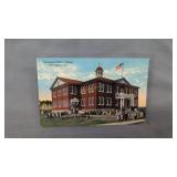 Postcard Harrington Delaware Harrington public