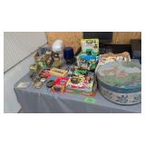 Vintage advertising items toys etc as shown