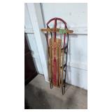 Vintage Paris champion wooden sled