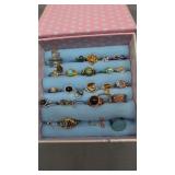 Vintage costume jewelry rings