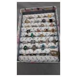 Vintage costume jewelry rings