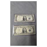 1935 and 1957 $1 silver certificates