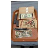 Arrowheads straight razor Davy Crockett vintage